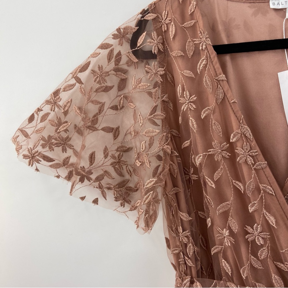 Baltic Born Mauve Lace Wrap Maxi Dress - Picture 10 of 13